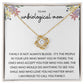 Love Knot Necklace, Gift to Unbiological Mom, Stepmom, Stepmother, Aunt, Mother in Law - Flowers