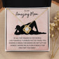 Love Knot Necklace, Funny Gift to Amazing Mom from Son - Pink | Mothers Day, Birthday, Christmas, Gag Gift