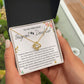 Pregnant Daughter Gift - Pregnancy, Mother to Be, Pregnant Mom Gift, Daughter Expecting, Baby Shower - 14 karat and 18 karat gold over stainless steel - Love Knot Necklace
