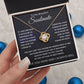 Love Knot Necklace, Gift to Soulmate - Space - Valentines, Anniversary, Birthday, Christmas