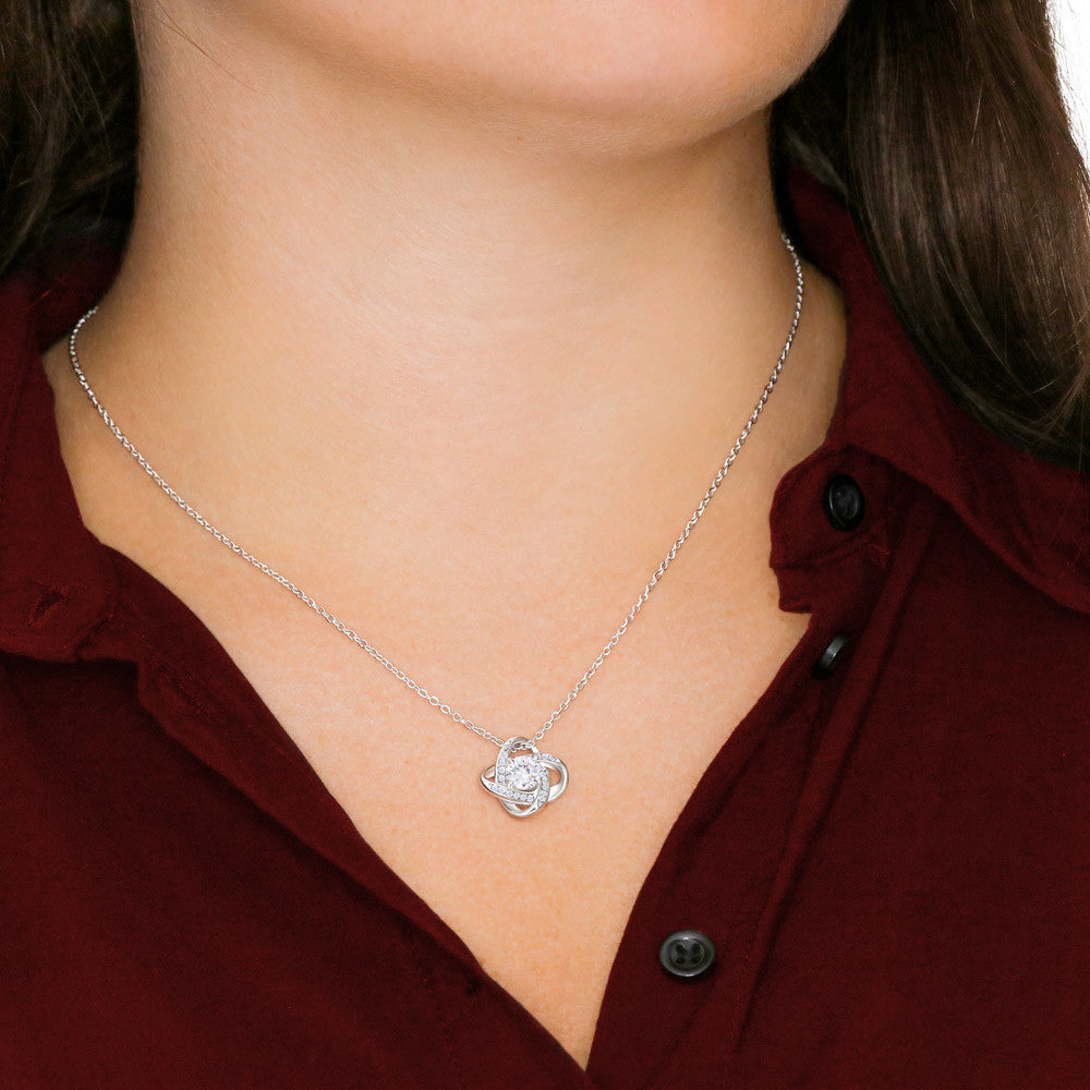 Thank You for The Memories, Divorce Separation Break Up Gift for Ex Wife, Ex Girlfriend, Ex - Love Knot Necklace