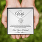 Love Knot Necklace, Gift to Wife from Husband - All of my Lasts - Valentines Day, Birthday, Anniversary, Christmas