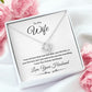 Love Knot Necklace, Gift to Wife from Husband - All of my Lasts - Valentines Day, Birthday, Anniversary, Christmas