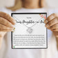 Bonus Daughter in Love Gift, Daughter in Law Necklace - Wedding, Engagement, Birthday, from Mother in Law or Father in Law - Love Knot Necklace