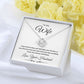 Love Knot Necklace, Gift to Wife from Husband - All of my Lasts - Valentines Day, Birthday, Anniversary, Christmas