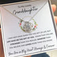 Love Knot Necklace, Gift to Granddaughter - Flower Wreath