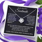 Love Knot Necklace, Gift to Soulmate - Space - Valentines, Anniversary, Birthday, Christmas