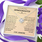 Love Knot Necklace, Gift to Granddaughter from Grandma - Be Brave