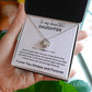 Love Knot Necklace, GIFT TO DAUGHTER from Mom or Dad