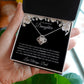 Love Knot Necklace, GIFT TO DAUGHTER from Dad - Beautiful Daughter