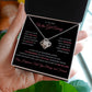 Love Knot Necklace, GIFT TO SOULMATE, EX GIRLFRIEND, EX WIFE - The One That Got Away