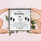 To My Mommy, Mom to Be, Pregnancy Baby Shower Gift, Mothers Day, Baby Feet - Love Knot Necklace - 14k and 18K over stainless less pendant