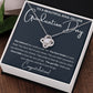 Graduation Gift to a Beautiful Soul, Love Knot Necklace - black