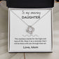 Love Knot Necklace, GIFT TO DAUGHTER from Mom - I Will Be There
