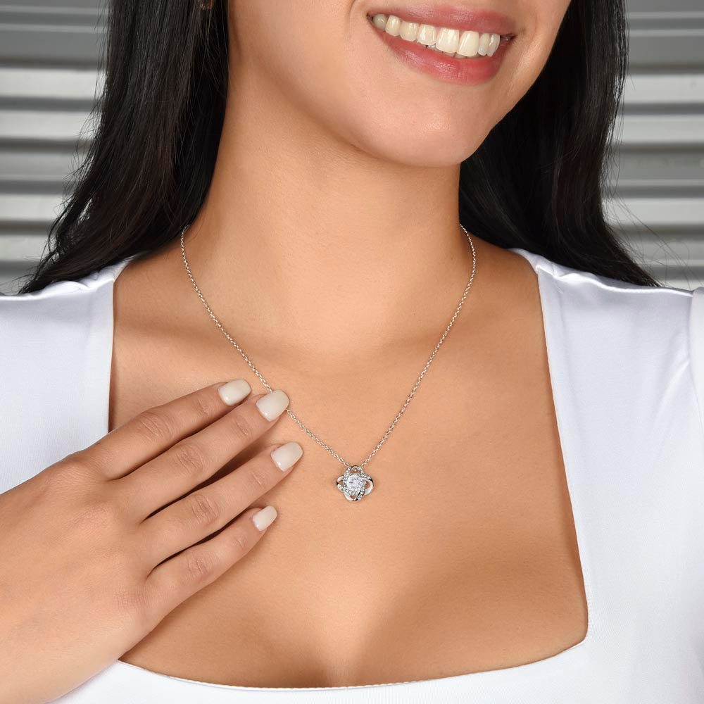Thank You for The Memories, Divorce Separation Break Up Gift for Ex Wife, Ex Girlfriend, Ex - Love Knot Necklace