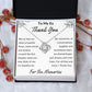 Thank You for The Memories, Divorce Separation Break Up Gift for Ex Wife, Ex Girlfriend, Ex - Love Knot Necklace
