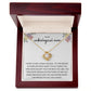 Love Knot Necklace, Gift to Unbiological Mom, Stepmom, Stepmother, Aunt, Mother in Law - Flowers