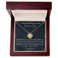 2023 Graduation Gift for Her, To my Beautiful Shining Star - Love Knot Necklace, Dark Gray - She Believed She Could