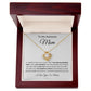 Gift to Awesome Mom from Son or Daughter, I am Thankful - Love Knot Neclace