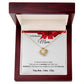 Love Knot Necklace, GIFT FOR MOM - Red Ribbon, BIRTHDAY, CHRISTMAS, MOTHER'S DAY, ANY SPECIAL OCCASSION