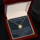 2023 Graduation Gift for Her, To my Beautiful Shining Star - Love Knot Necklace, Dark Gray - She Believed She Could