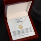 Gift to Awesome Mom from Son or Daughter, I am Thankful - Love Knot Neclace