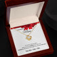 Love Knot Necklace, GIFT FOR MOM - Red Ribbon, BIRTHDAY, CHRISTMAS, MOTHER'S DAY, ANY SPECIAL OCCASSION
