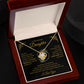 Love Knot Necklace, GIFT TO DAUGHTER - Amazing Daughter Black