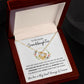 Love Knot Necklace, Gift to Granddaughter - Flower Wreath