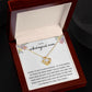 Love Knot Necklace, Gift to Unbiological Mom, Stepmom, Stepmother, Aunt, Mother in Law - Flowers