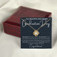 Graduation Gift to a Beautiful Soul, Love Knot Necklace - black