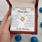 Thank You for The Memories, Divorce Separation Break Up Gift for Ex Wife, Ex Girlfriend, Ex - Love Knot Necklace