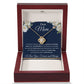 Love Knot Necklace, Gift to Mom - Dear Mom, Blue
