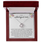 Love Knot Necklace, Gift to Unbiological Mom, Stepmom, Stepmother, Aunt, Mother in Law - Flowers