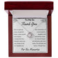 Thank You for The Memories, Divorce Separation Break Up Gift for Ex Wife, Ex Girlfriend, Ex - Love Knot Necklace
