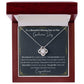 2023 Graduation Gift for Her, To my Beautiful Shining Star - Love Knot Necklace, Dark Gray - She Believed She Could