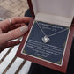 2023 Graduation Gift for Her, To my Beautiful Shining Star - Love Knot Necklace, Dark Gray - She Believed She Could