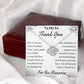 Thank You for The Memories, Divorce Separation Break Up Gift for Ex Wife, Ex Girlfriend, Ex - Love Knot Necklace