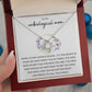 Love Knot Necklace, Gift to Unbiological Mom, Stepmom, Step mother, Aunt, Mother in Law - Wreath