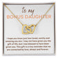Interlocking Hearts, GIFT TO BONUS DAUGHTER - Connected by Love