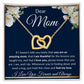 Interlocking Hearts Necklace, Gift to Mom - Mothers Day, Birthday, Easter, Thank You Gift