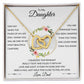 Interlocking Heart Necklace, GIFT TO DAUGHTER from Dad - Beautiful Chapter