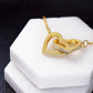Mother and Son Interlocking Hearts Necklace, Gift to Mom from Son - Mother's Day, Mom Birthday, Christmas