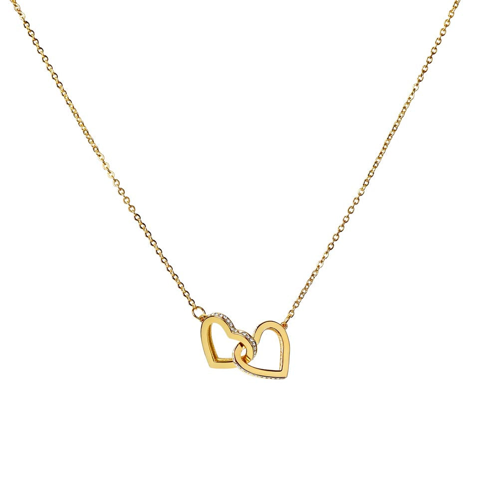 Mother and Son Interlocking Hearts Necklace, Gift to Mom from Son - Mother's Day, Mom Birthday, Christmas