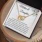 Interlocking Hearts Necklace, Gift to Mom from Daughter | Mother's Day, Birthday, Christmas, Mother Daughter Gift
