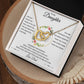 Interlocking Heart Necklace, GIFT TO DAUGHTER from Dad - Beautiful Chapter