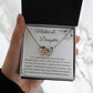 Interlocking Hearts Necklace, Gift to Mom from Daughter | Mother's Day, Birthday, Christmas, Mother Daughter Gift