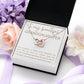 Interlocking Hearts Necklace, Gift to Granddaughter - Connection of Hearts - Birthday, Gradua