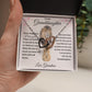 Interlocking Hearts Necklace, Gift to Granddaughter from Grandma - lion pink hearts - Valentine, Birthday, Graduation, Christmas, I Love You