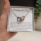 Mother and Son Interlocking Hearts Necklace, Gift to Mom from Son - Mother's Day, Mom Birthday, Christmas